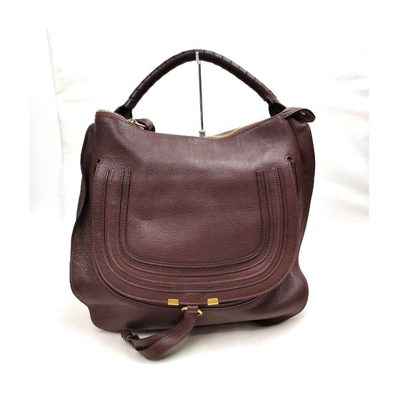 Chloe Handbags - Chloe Hand Bag Brown Leather marcia hobo bag